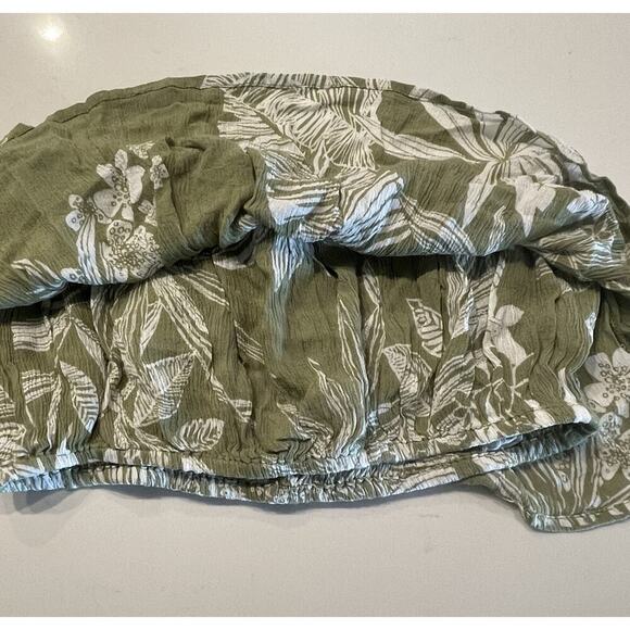 NEW Patrons Of Peace Large Hawaiian Print Strapless Bandeau Top Tropical Boho - Picture 3 of 7